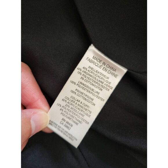 Theory houndstooth wool blend coat L - Picture 11 of 11